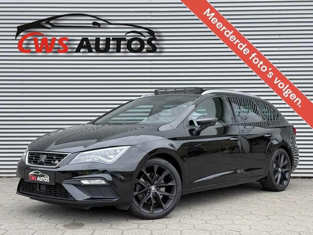 SEAT Leon ST 2.0 TSI FR 190PK*VIRTUAL*PANO*BEATS*LEER*CAMERA, Auto's, Seat, Gebruikt, Zwart, 1984 cc, Leon