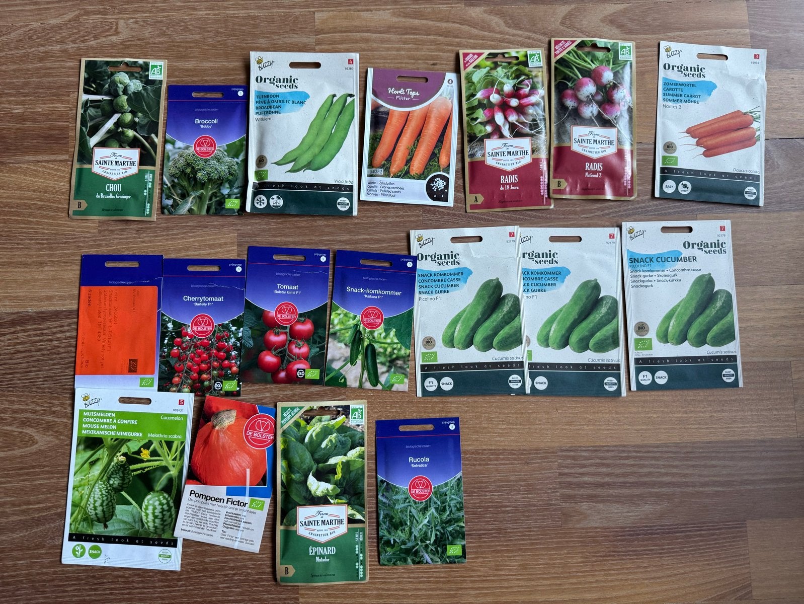 Moestuin zaden en knoflookbollen te koop!, Ophalen of Verzenden, Gehele jaar, Volle zon, Zaad