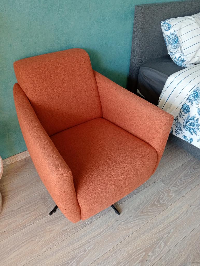 retro draaistoeltje, Huis en Inrichting, Stoelen, Ophalen, Gebruikt, Overige kleuren, Stof