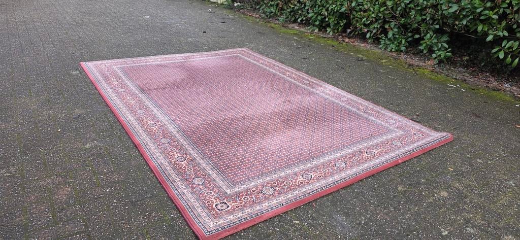 Prachtig groot vintage oud roze Perzisch tapijt 300x200!, Perzisch, 200 cm of meer, Ophalen of Verzenden, Zo goed als nieuw