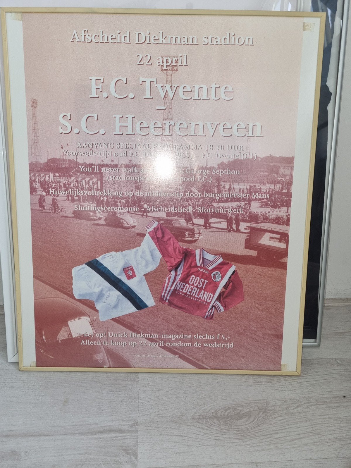 Afscheid Diekman stadion F.C. Twente - S.C. Heerenveen, Ophalen, Gebruikt, F.C. Twente, Poster, Plaatje of Sticker