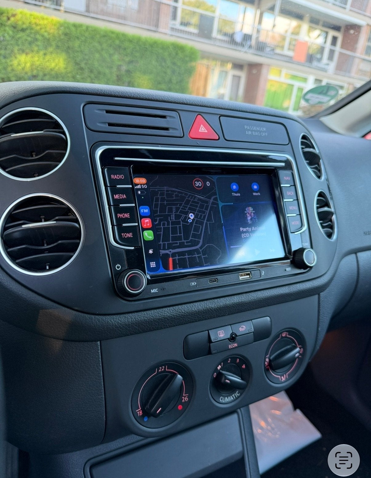 Leekooluu Android 13 Auto Multimedia Speler VW Skoda, Ophalen of Verzenden, Zo goed als nieuw