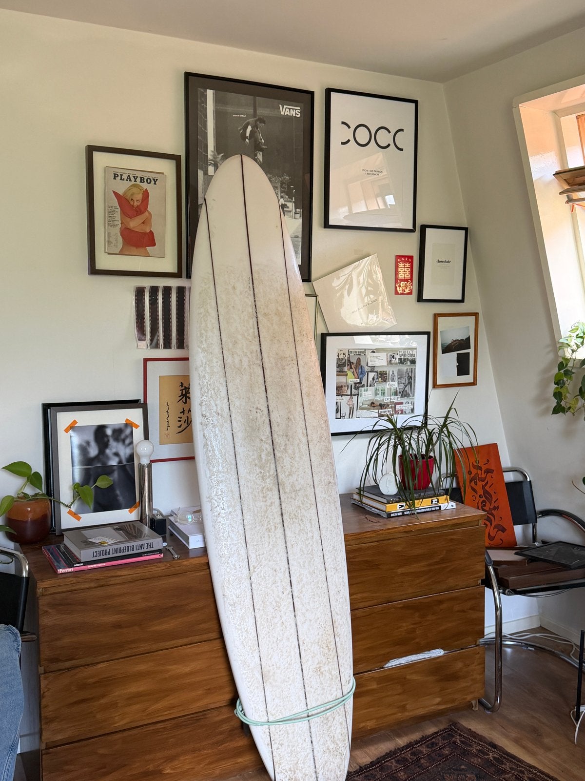 Surfboard funboard longboard 7’0, Watersport en Boten, Golfsurfen, Ophalen, Gebruikt, Longboard, Met vinnen