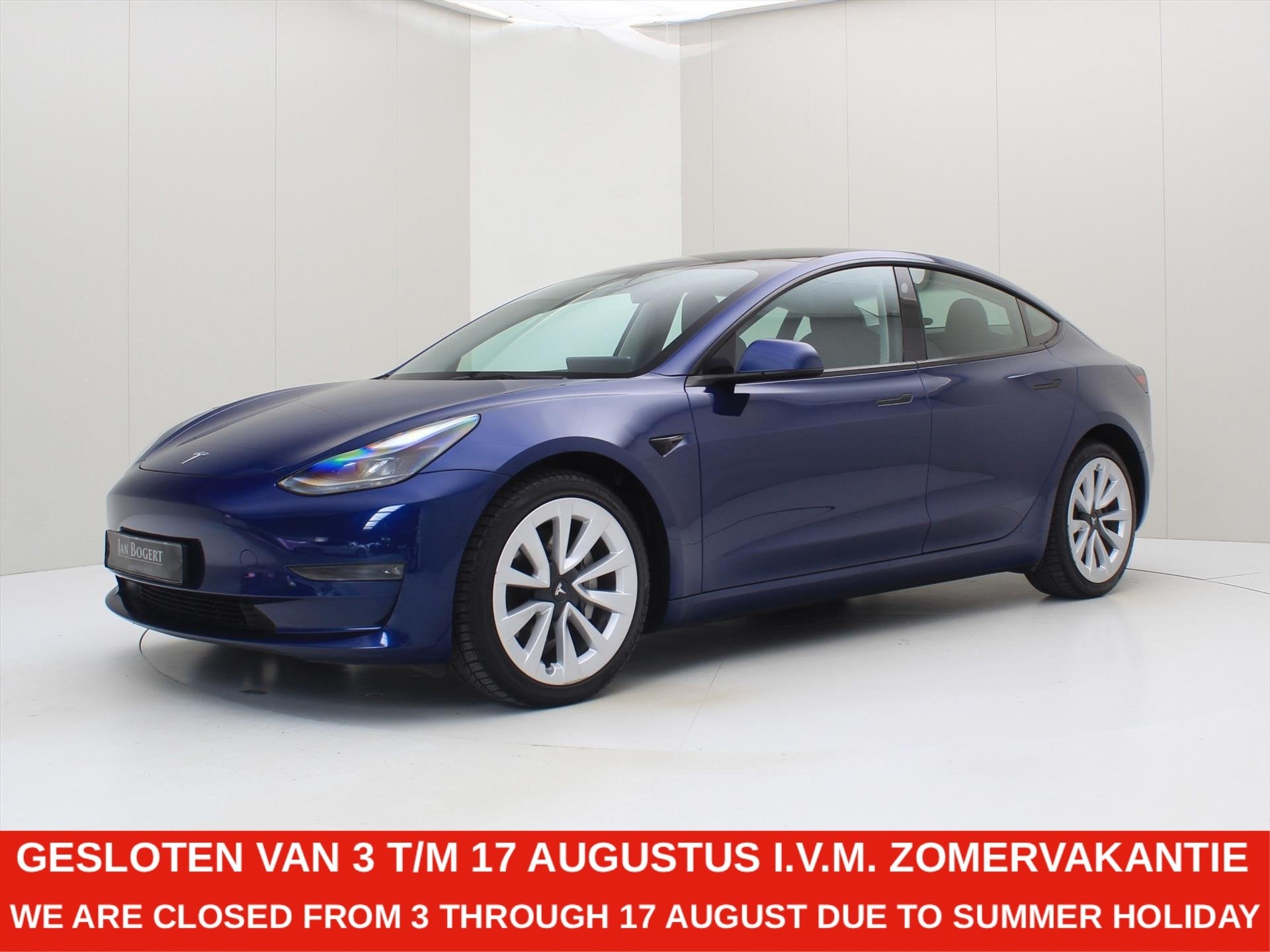 Tesla Model 3 Long-Range AWD 351pk 75 kWh 90% SoH UPGRADE [, Auto's, Automaat, Gebruikt, Zwart, Blauw