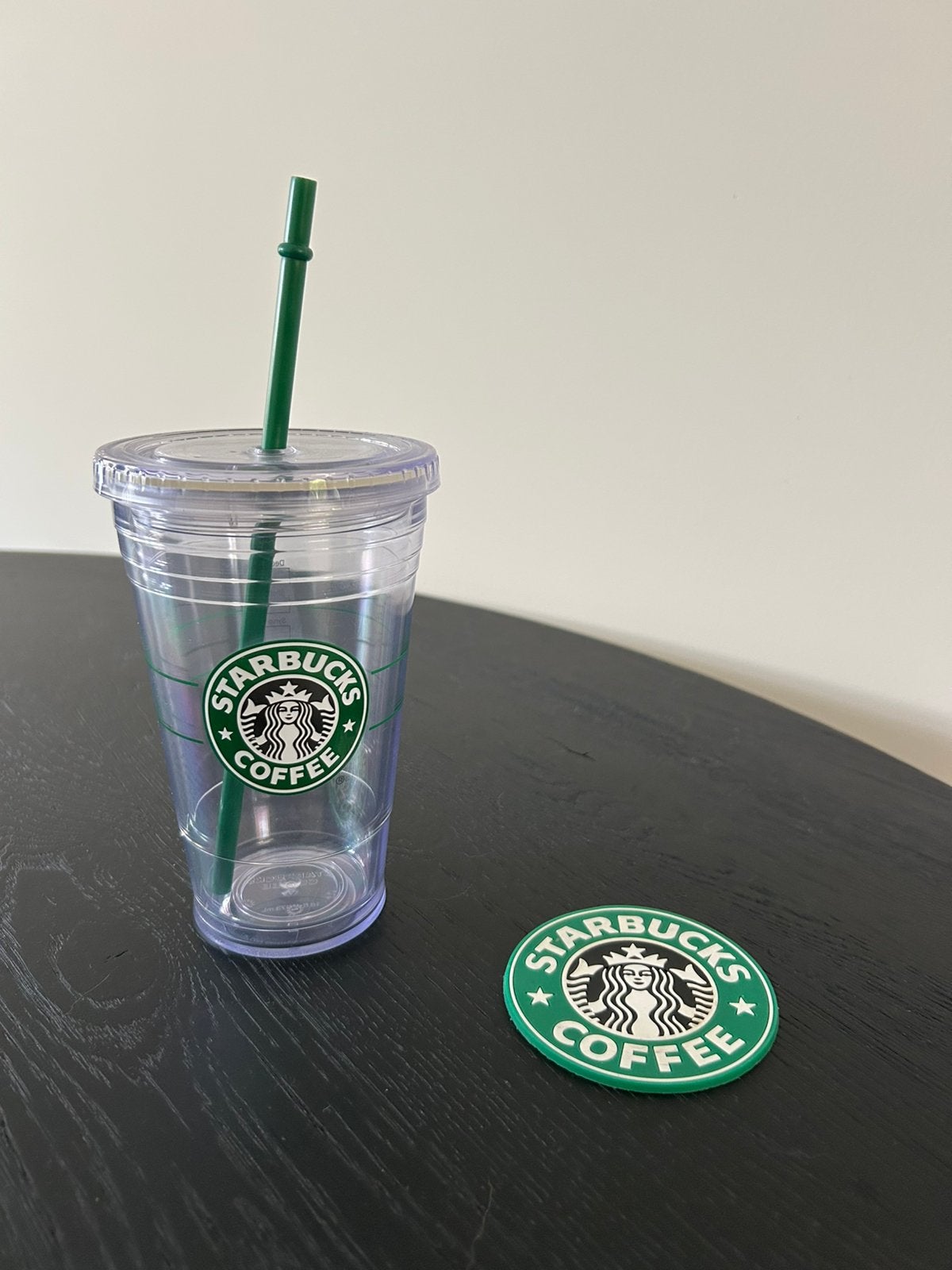 Starbucks Coffee beker plastic en onderzetje, Verzamelen, Ophalen of Verzenden, Zo goed als nieuw, Overige typen