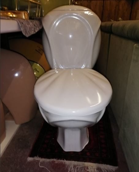 vintage toilet wc Orchidee Ritz Paris - High End 90er, Ophalen, Zo goed als nieuw, Steen, Toilet