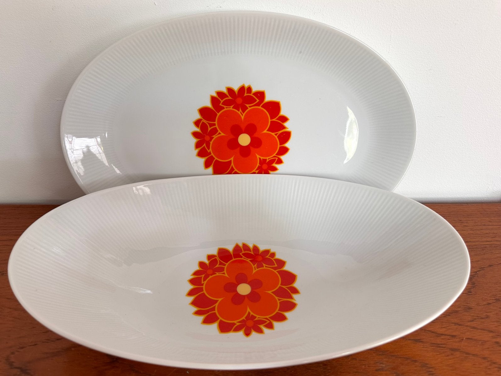 Schalen Winterling Bavaria Oranje Vintage Bloemen, Ophalen of Verzenden, X, Overige stijlen, Schaal of Schalen