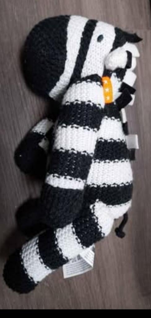 Hema Gebreide Zebra Knuffel, Hema, Overige karakters, Overige typen, Ophalen of Verzenden