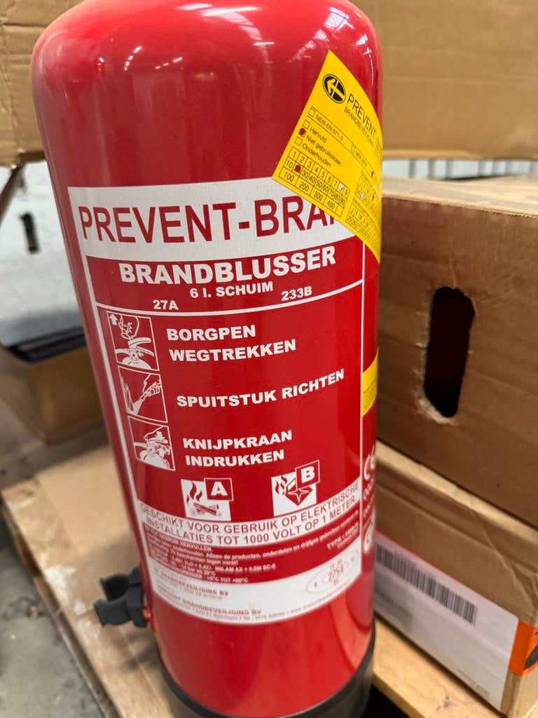 Schuimblusser - Prevent Brandbeveiliging, Huis en Inrichting, Brandblussers en Brandkasten, Ophalen, Nieuw, Brandblusser