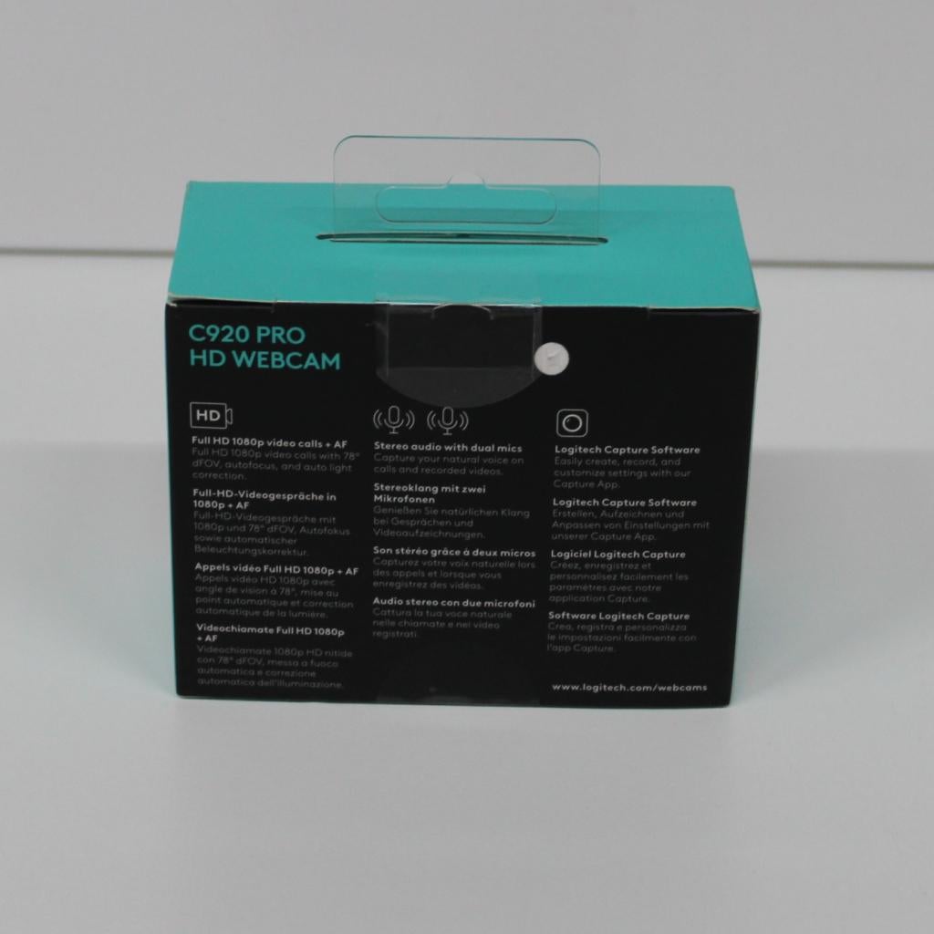 C920 PRO HD Webcam Logitech, Logitech, Nieuw, Support@logitech.com, EPFL - Quartier de l'Innovation
Daniel Borel Innovation Center
1015 Lausanne
Switzerland