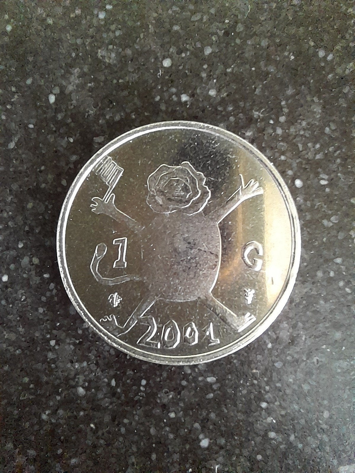 Afscheidsgulden kinder gulden zwaaiende leeuw, Ophalen of Verzenden, Koningin Beatrix, 1 gulden, Losse munt
