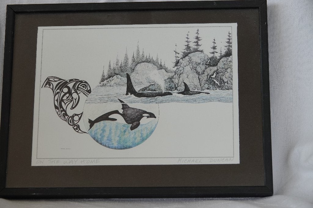 Gesigneerde kunstprent Michael Duncan – "On the Way Home", Ophalen of Verzenden