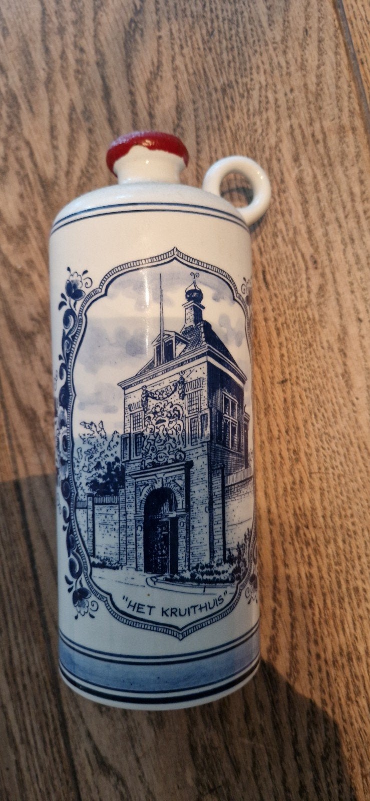 Delfts Blauw Kruithuis Fles - Schoonhoven Holland, Ophalen
