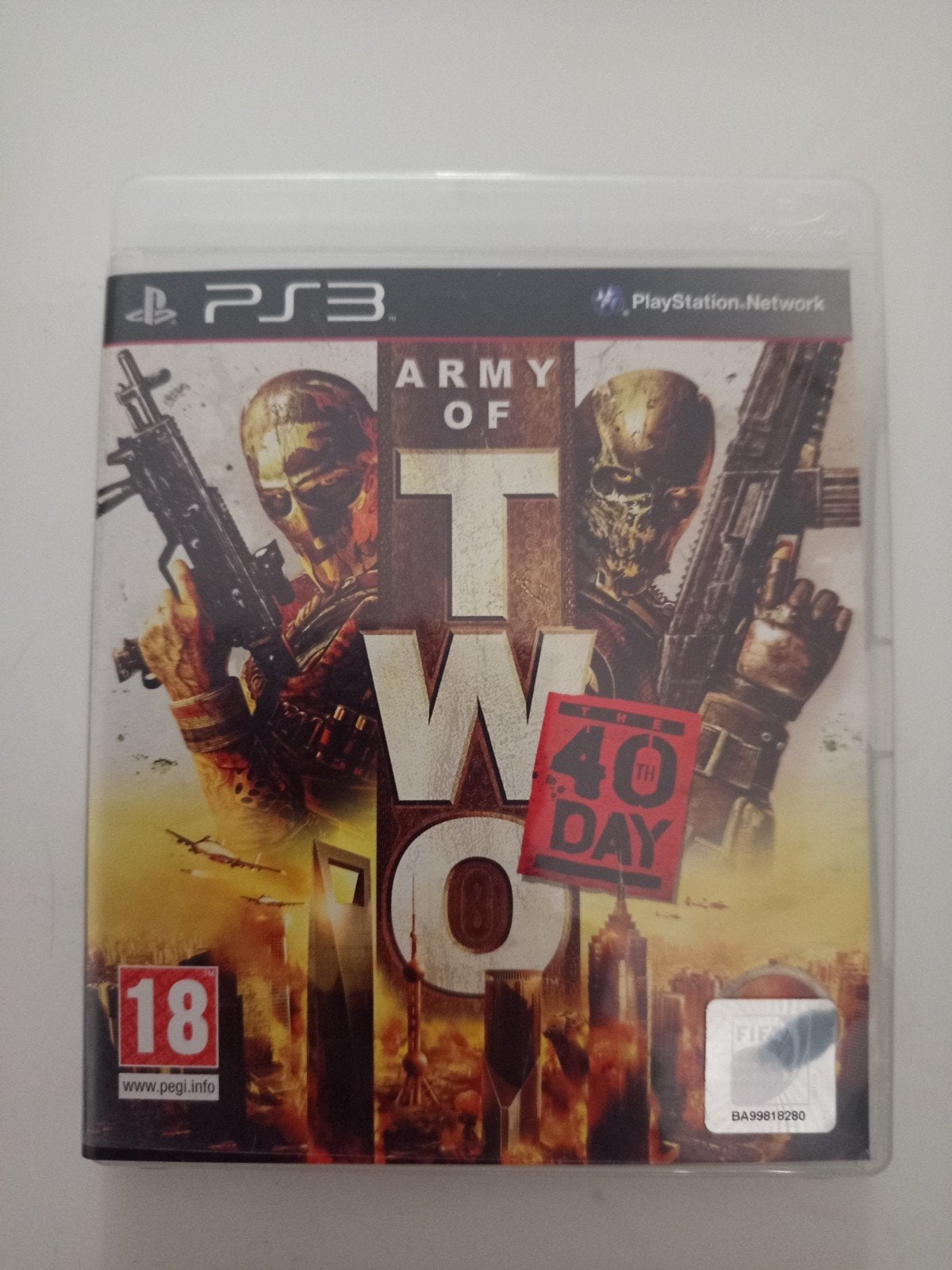 Army of Two 40 day ps3, Gebruikt, Vanaf 18 jaar, Shooter, Verzenden