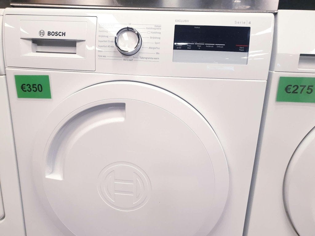 bosch condensdroger 8kg inc 6mnd garantie, Ophalen, 6 tot 8 kg, Anti-kreukfase, Zo goed als nieuw