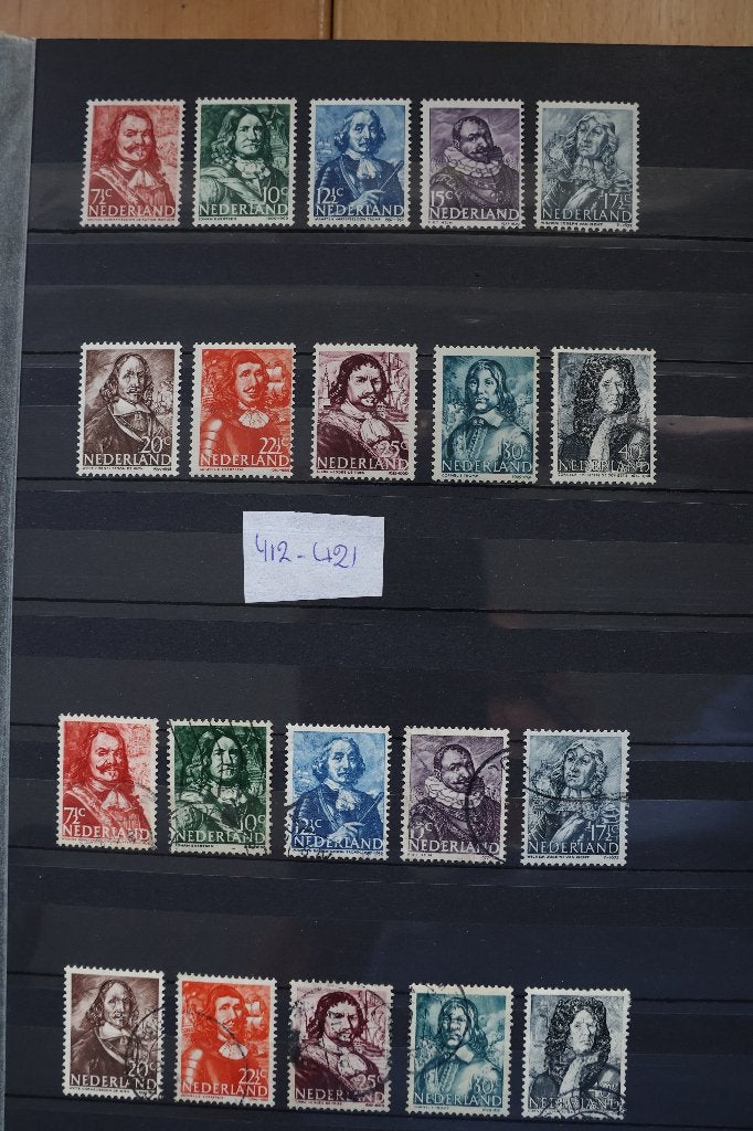 Nederland NVPH 412 - 421 Compleet Postfris + Gestempeld, Ophalen of Verzenden, Na 1940, Gestempeld