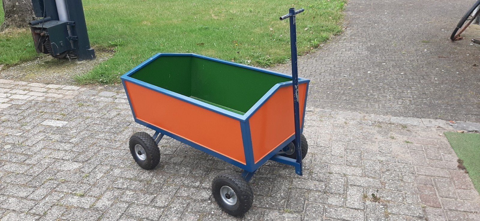 Houten Bolderkar, Caravans en Kamperen, Bolderkarren, Ophalen, Gebruikt