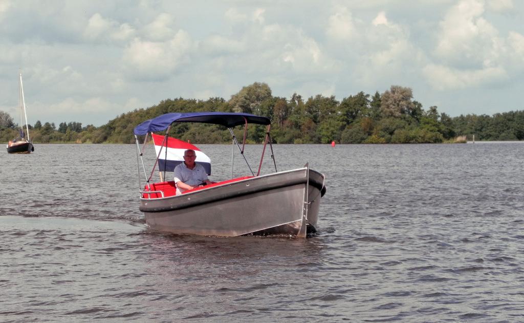 Aluminium sloep elektrisch, Watersport en Boten, Sloepen, Ophalen, 10 tot 30 pk, Elektrisch, Aluminium