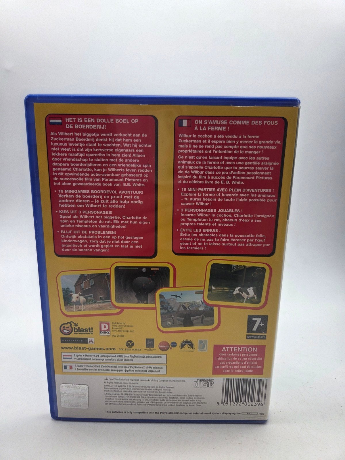 Charlotte's Web - PlayStation 2 (PS2) - Avontuur, Avontuur en Actie, Gebruikt, 1 speler, Ophalen of Verzenden
