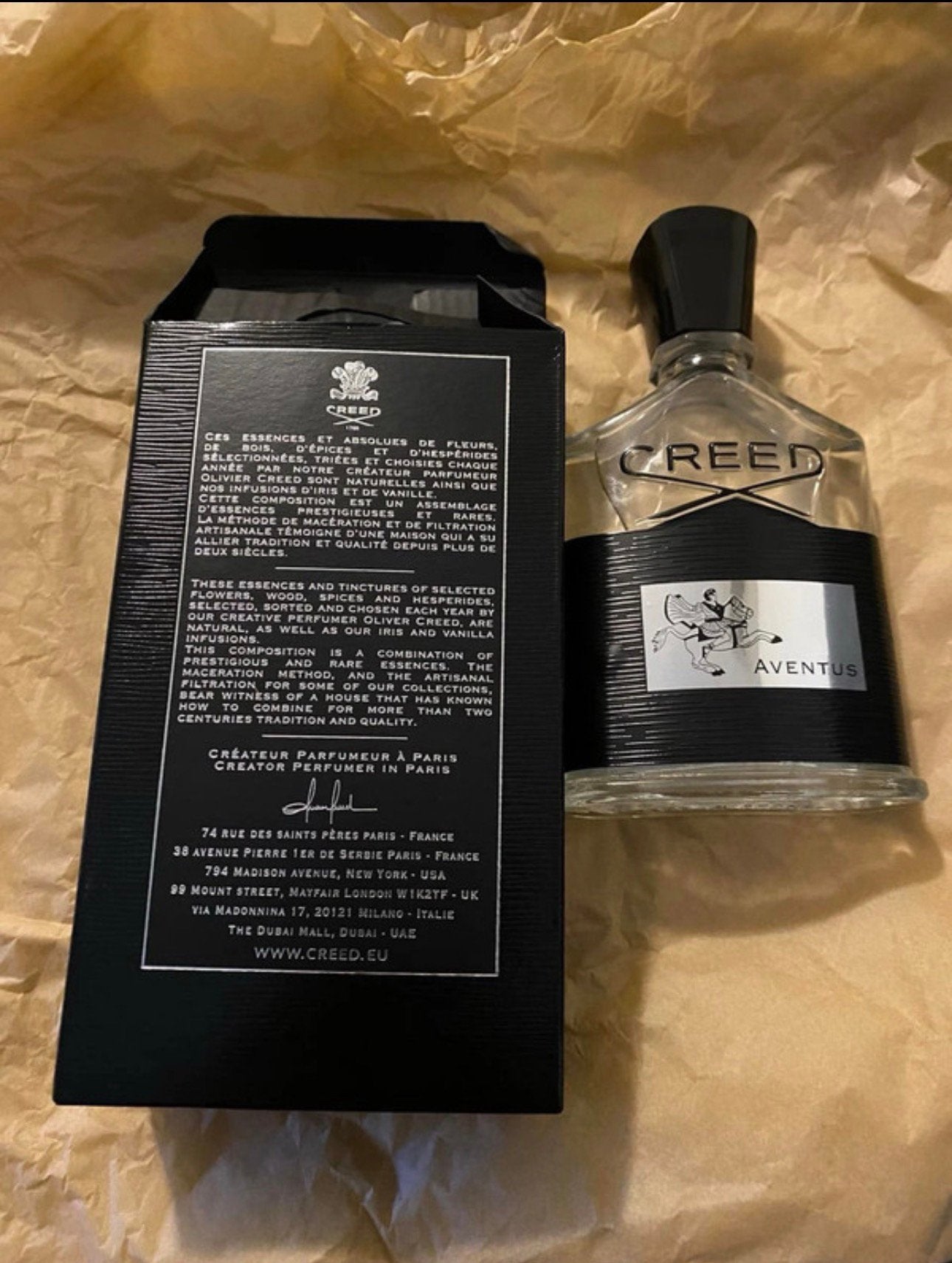 Creed aventus 100 ml F-batch, Sieraden, Tassen en Uiterlijk, Uiterlijk | Parfum, Zo goed als nieuw, Ophalen of Verzenden