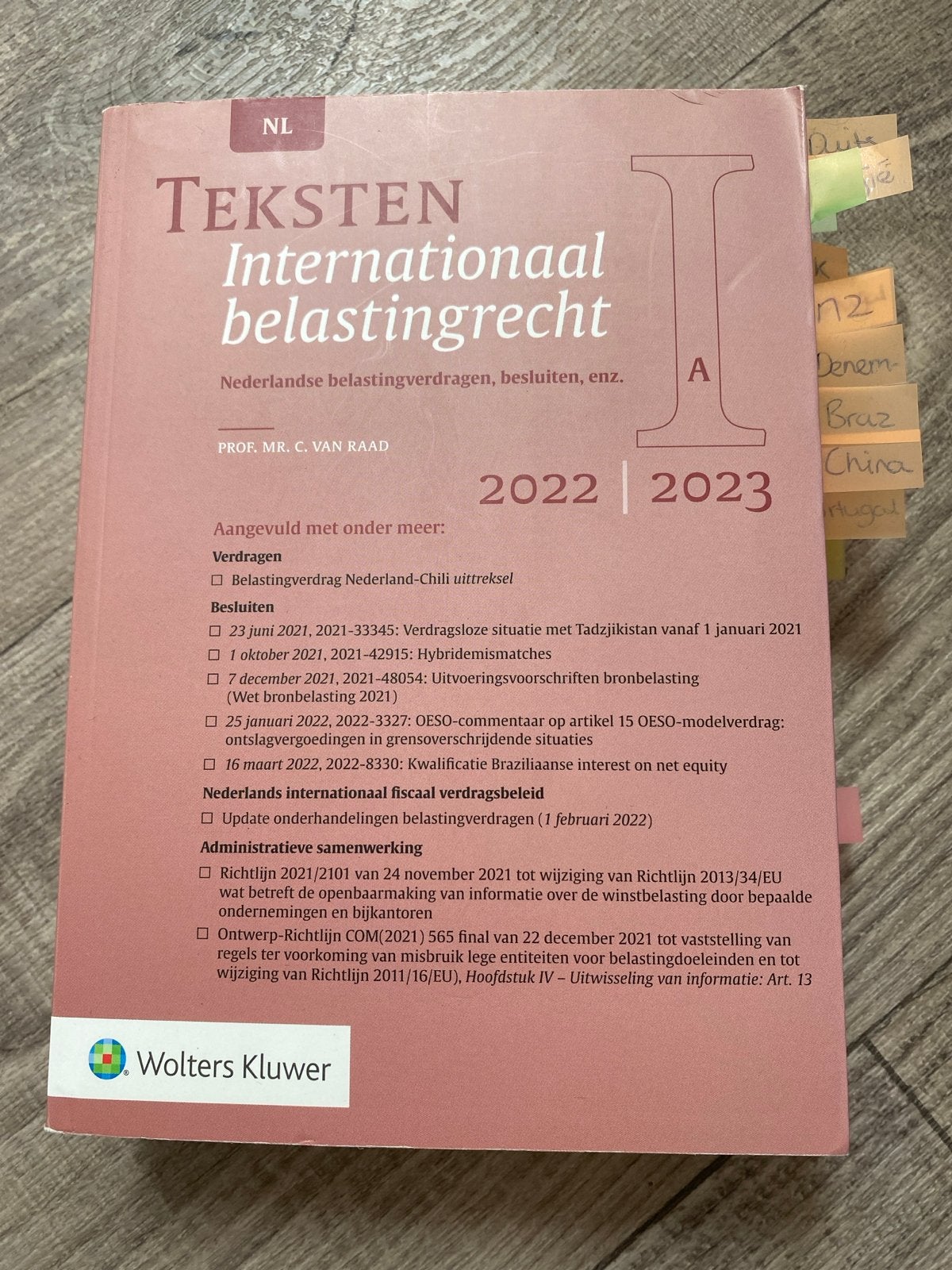 Teksten Internationaal Belastingrecht 2022/2023, Ophalen of Verzenden, Gamma, Zo goed als nieuw, WO