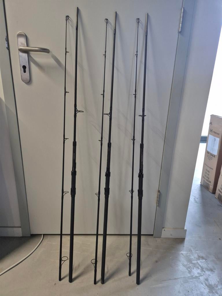 3x Sonik Xtractor hengels 10ft, Watersport en Boten, Hengelsport | Karpervissen, Ophalen of Verzenden, Zo goed als nieuw, Werphengel