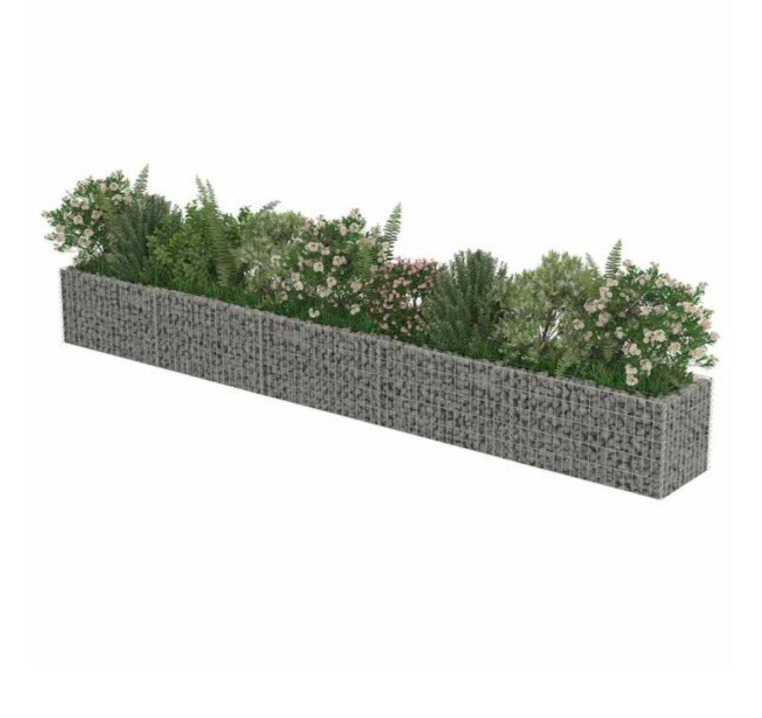 Gabion plantenbak 450x50x50 cm - Nieuw in doos, Ophalen, 100 cm of meer, Nieuw, Metaal