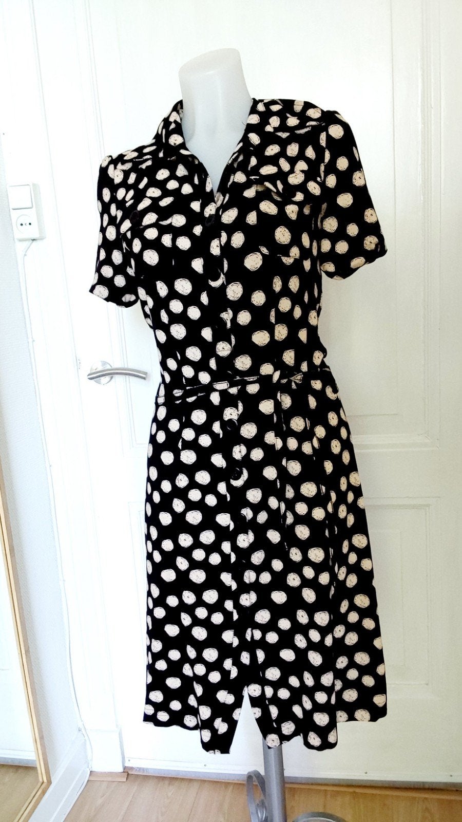 Leuke Tante Betsy jurk met polkadots, maat S, nieuw, Tante Betsy, Zwart, Nieuw, Ophalen of Verzenden