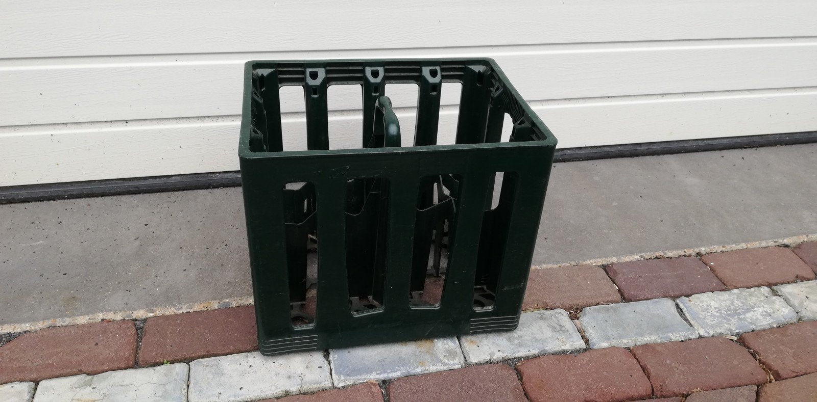 Vintage groene flessenkrat, Doe-het-zelf en Verbouw, Gebruikt, Minder dan 50 cm, Ophalen of Verzenden, Minder dan 40 cm