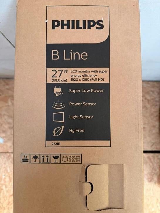 Philips 272B1G - 27 inch Full HD IPS Monitor, Computers en Software, Monitoren, Philips, IPS, Full HD, Ophalen of Verzenden