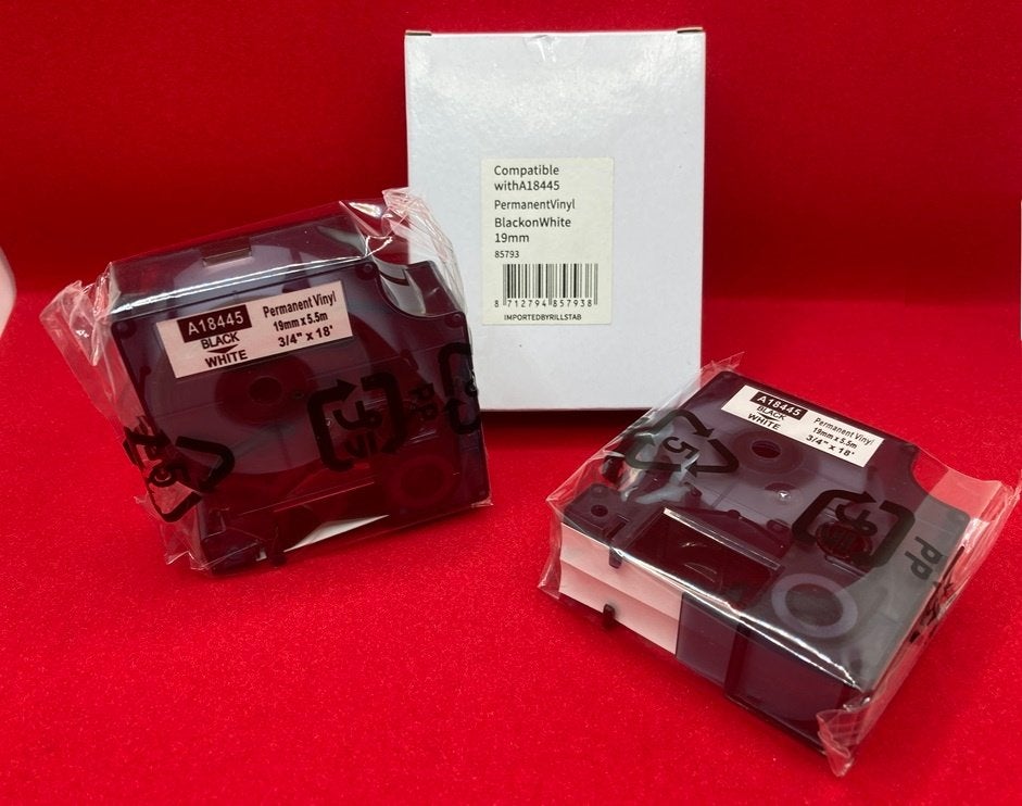 ETIKETTERTAPE CASSETTE DYMO COMPATTIBLE A18445 NIEUW, -, Dymo, -, Nieuw