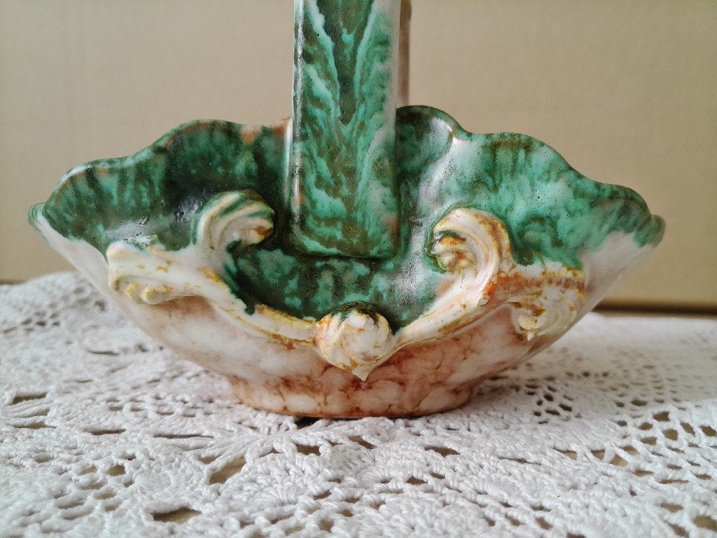 Curiosa vintage aardewerk mandje schaaltje schaal 12cm 1970, Ophalen of Verzenden