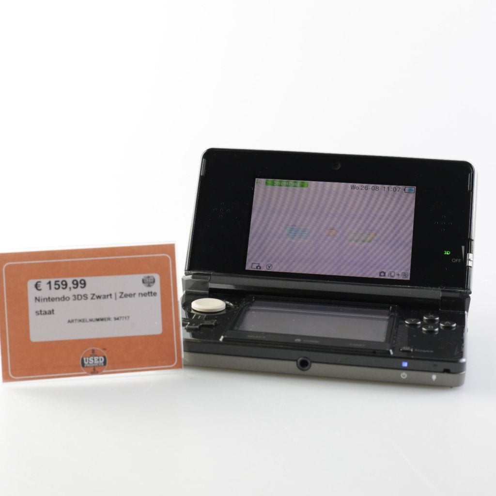 Nintendo 3DS Zwart | Zeer nette staat, Nintendo, Zo goed als nieuw, Support@nintendo.com, 11-1 Hokotate-cho, Kamitoba, Minami-ku
Kyoto 601-8501
Japan