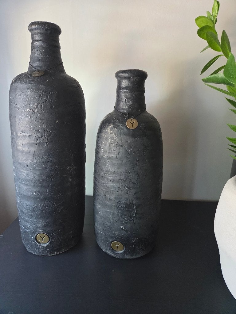 Landelijk Brynxz vazen zwart/antraciet, Ophalen, Overige materialen, Overige kleuren, 50 tot 75 cm