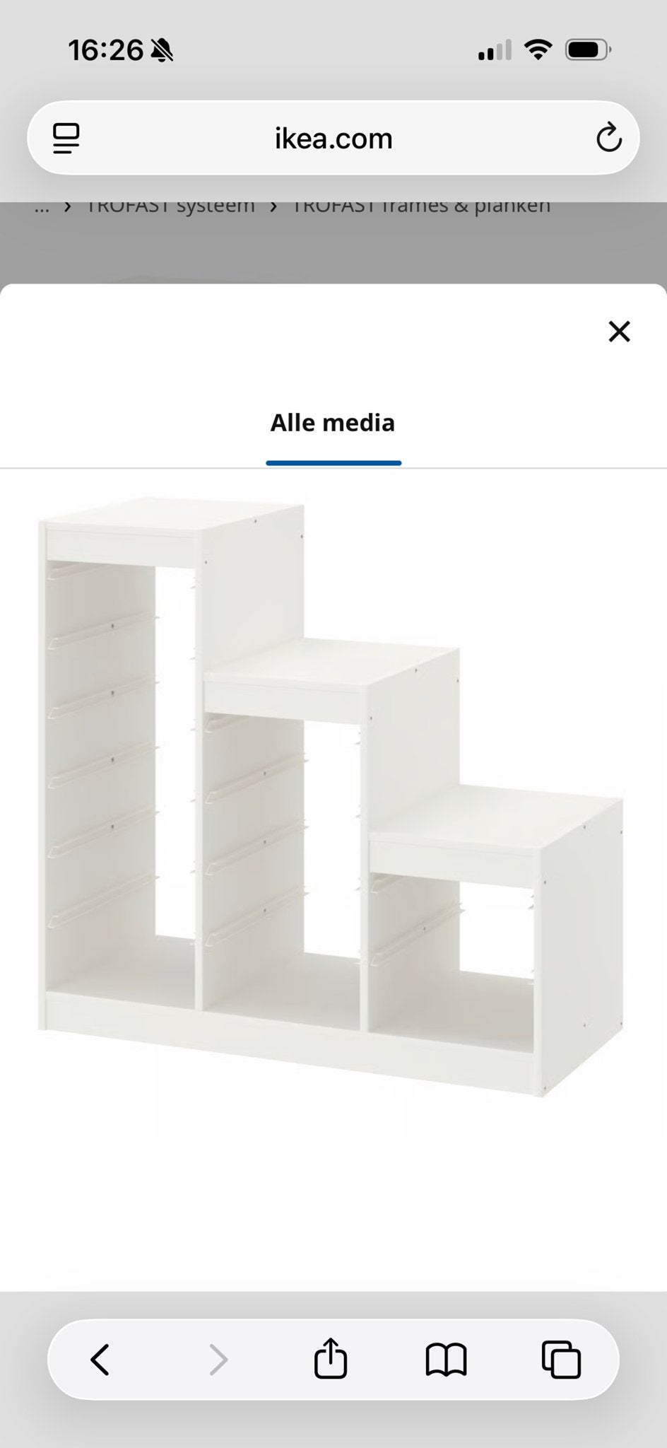 IKEA TROFAST wit, Ophalen, Zo goed als nieuw, Kast