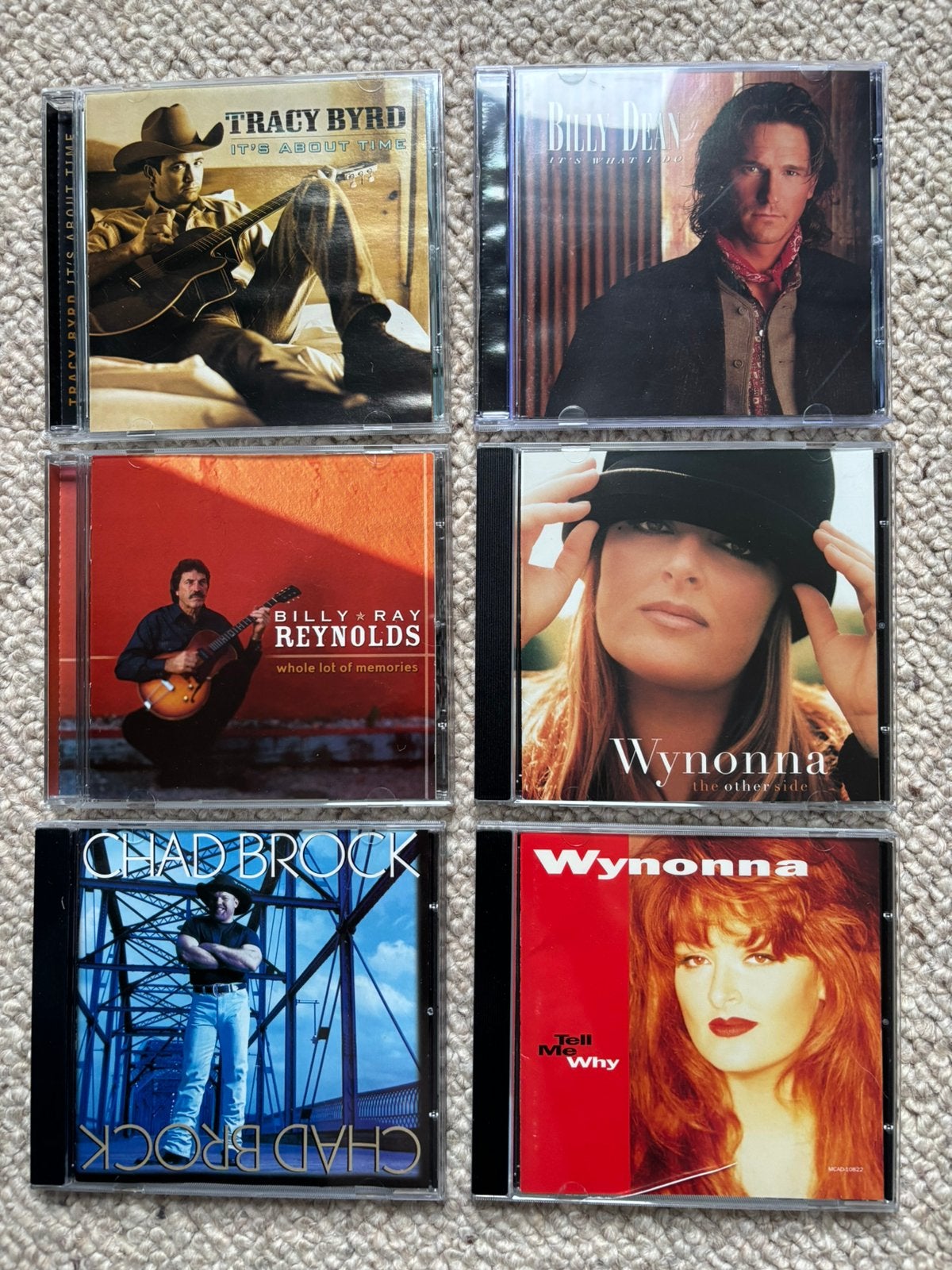 6 Country CDs Wynonna, Tracy Bird, Chad Brock etc., Ophalen of Verzenden, Gebruikt, Country