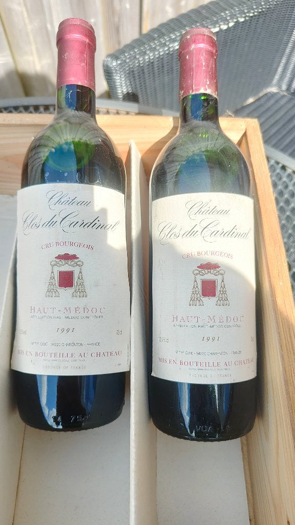 2 x Chateau Clos du Cardunal 1991, Frankrijk, Nieuw, Ophalen of Verzenden, Rode wijn