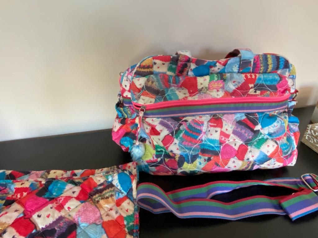 Kleurige vrolijke luiertas oilily met verschoonmatje, Kinderen en Baby's, Ophalen of Verzenden, Gebruikt, Schoudertas