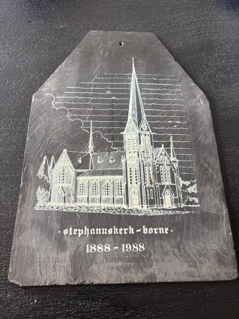Borne Stephanuskerk lei Ets leisteen kerk, Antiek en Kunst, Ophalen of Verzenden