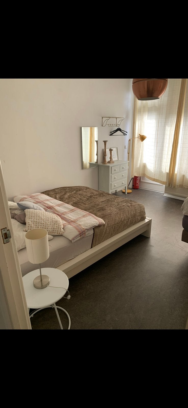 wit bed Auping 200x 160 breed spiraal, Huis en Inrichting, Ophalen, Gebruikt, Wit, Tweepersoons