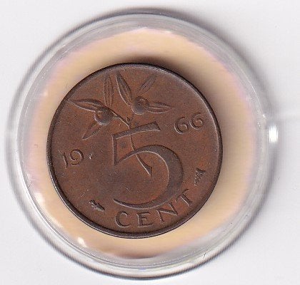 5 Cent 1966 a Zeer Mooi, Verzenden, Koningin Juliana, 5 cent, Losse munt