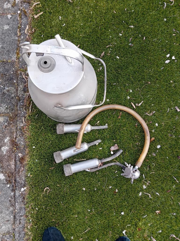 Melkkan Alfa Laval met 3 spenen, Antiek en Kunst, Ophalen