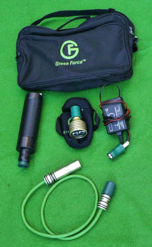 Greenforce kabellamp met Tristar lampkop, Ophalen of Verzenden, Gebruikt, Duiklamp