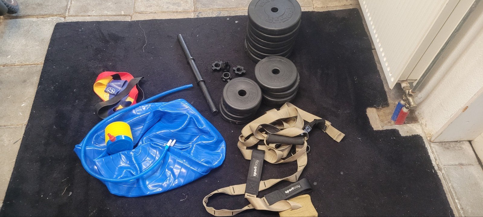 Halters, gewichten, fitnessbal en weerstandsband, Ophalen, Gebruikt, Benen, Dumbbell