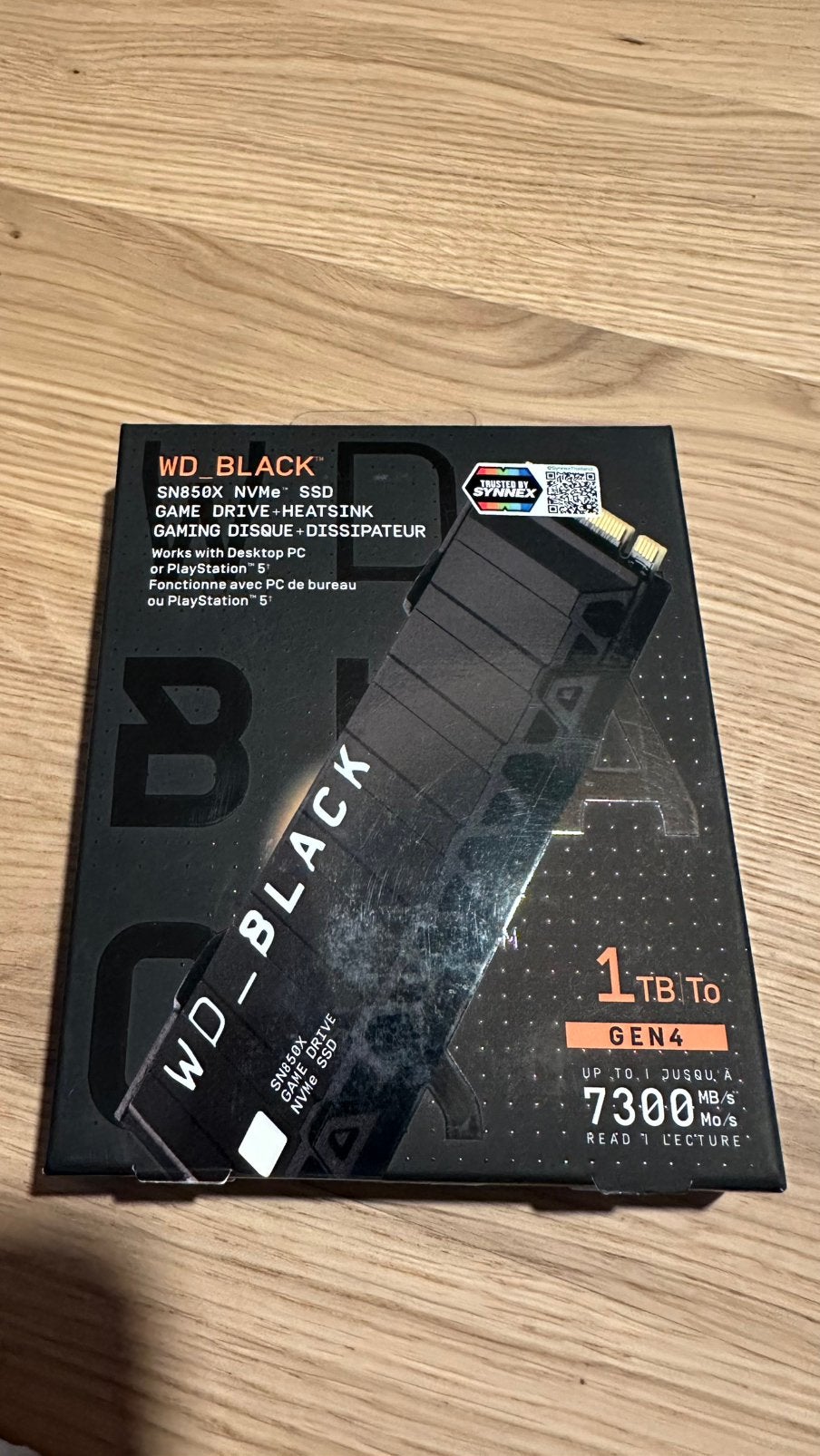 WD Black SN850X 1TB mét heatsink – NIEUW & ONGEOPEND
