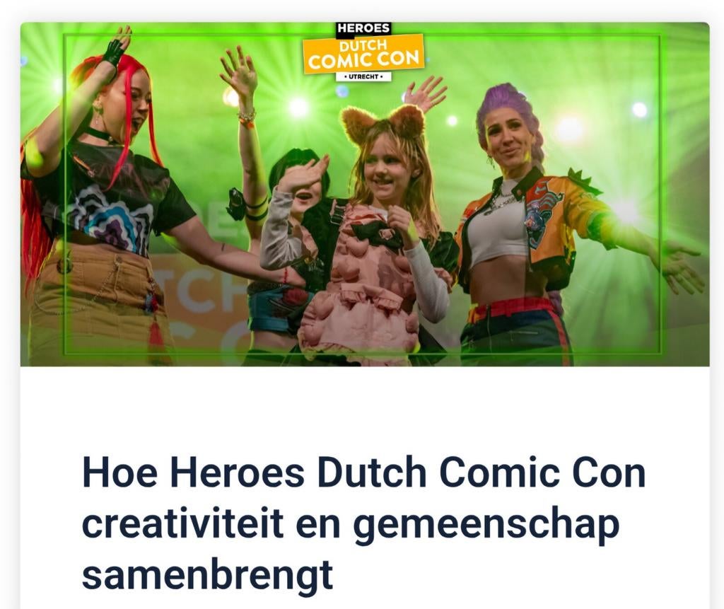 Ticket dutch comic con 2026, Eén persoon, Ticket of Toegangskaart