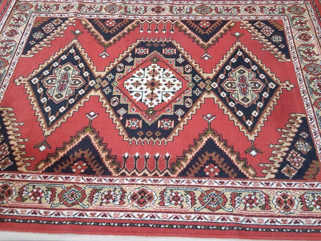 VINTAGE VLOERKLEED TERRA/BRUIN 140X170 CM, Ophalen, Bruin, Rechthoekig