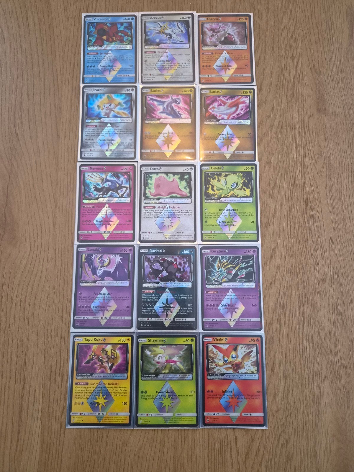 Pokémon Prism Star Kaarten, Ophalen, Zo goed als nieuw, Meerdere kaarten, Foil