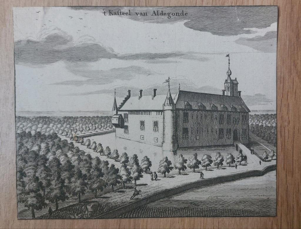 38 / 't kasteel van Aldegronde West Souburg Zeeland, Ophalen of Verzenden