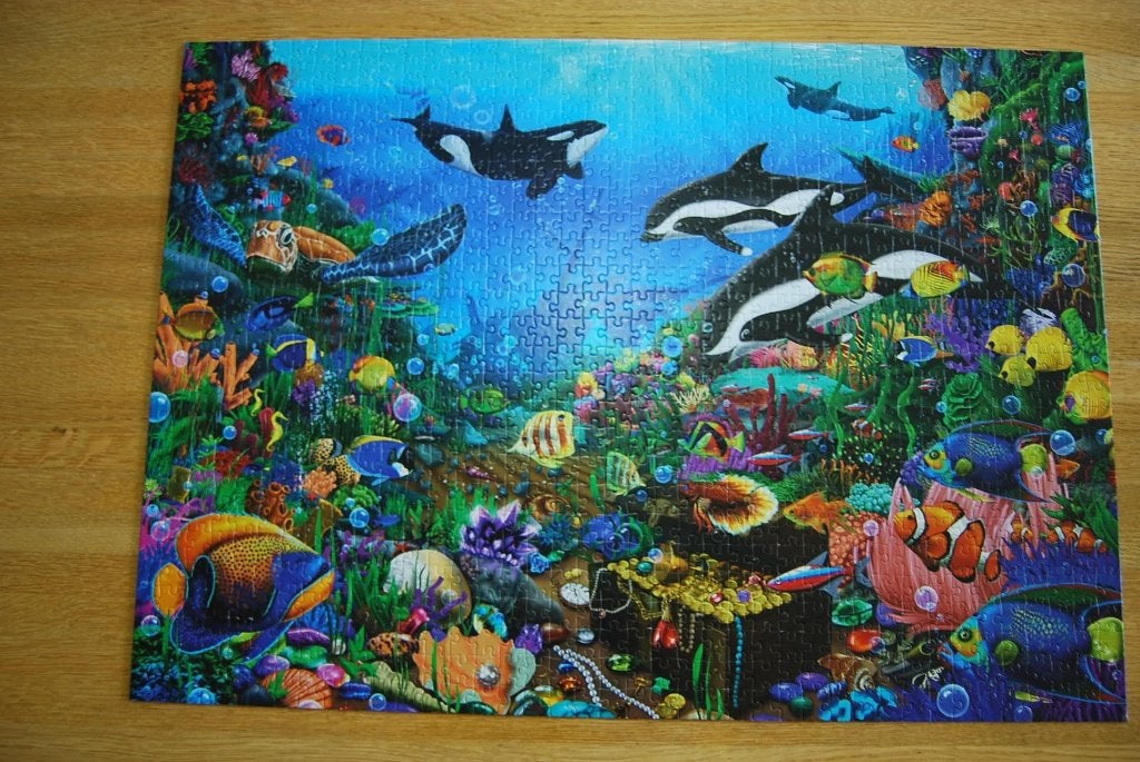 Puzzel Juwelen uit de diepte., Ophalen of Verzenden, 500 t/m 1500 stukjes, Zo goed als nieuw, Legpuzzel